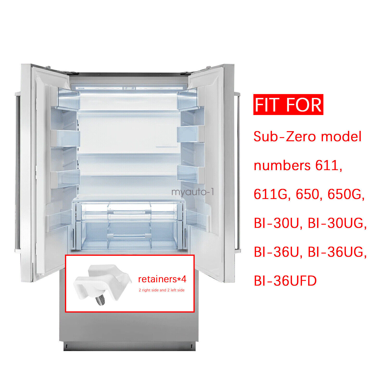 Freezer Basket Retainer 7009399 for SUB ZERO freezer lower basket 5029 gallery
