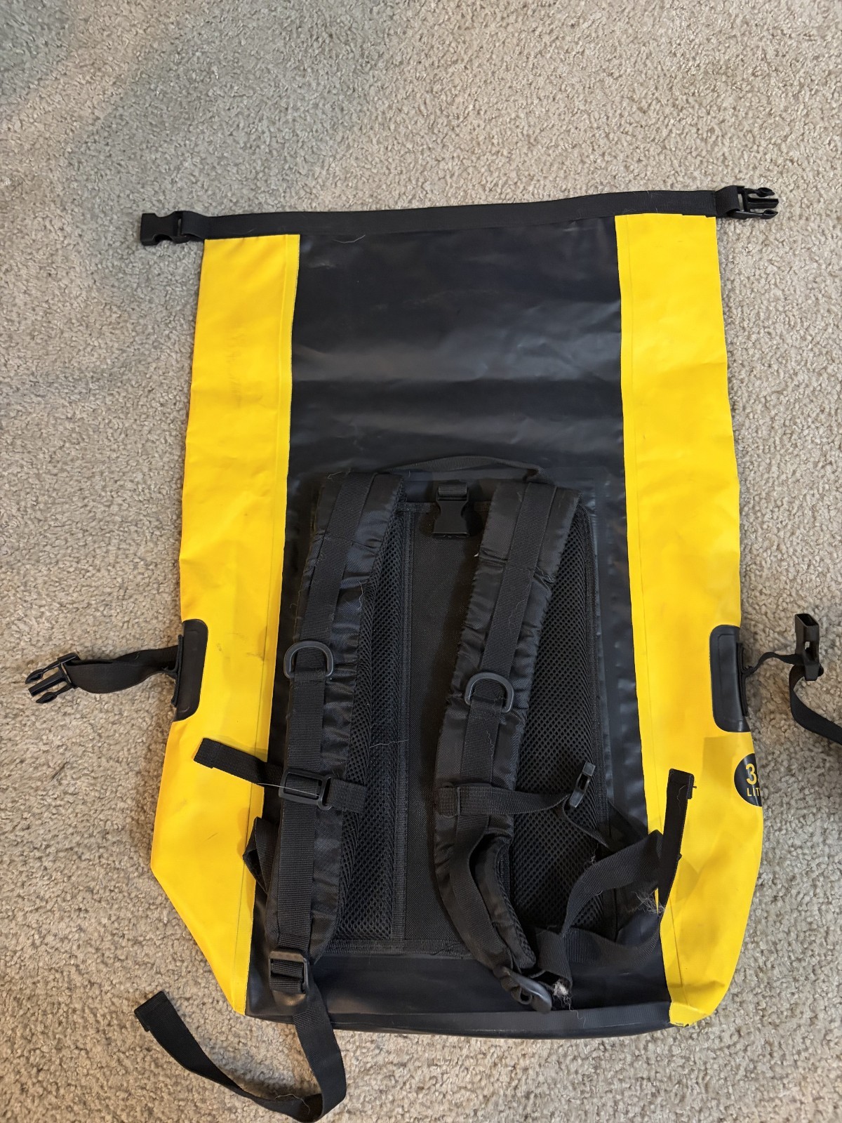 Earth pak Summit Dry Bag Backpack Yellow (35L) 2