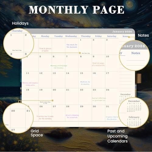 2026-2028 Pocket Planner/Calendar - 3 Year Monthly Planner 2026-2028, Jan. gallery