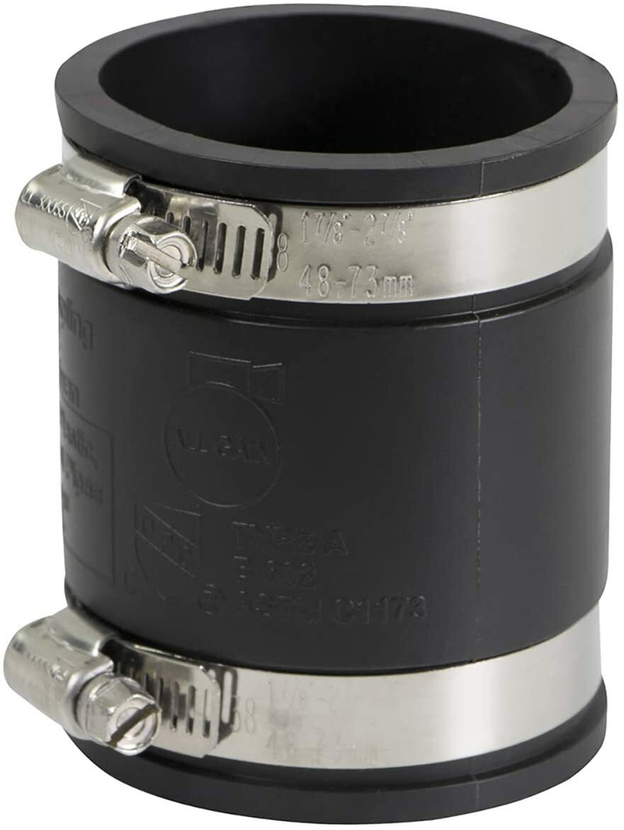 Flexible PVC Rubber Coupling Connectors with Stainless Steel Clamps 1"in-8"in gallery