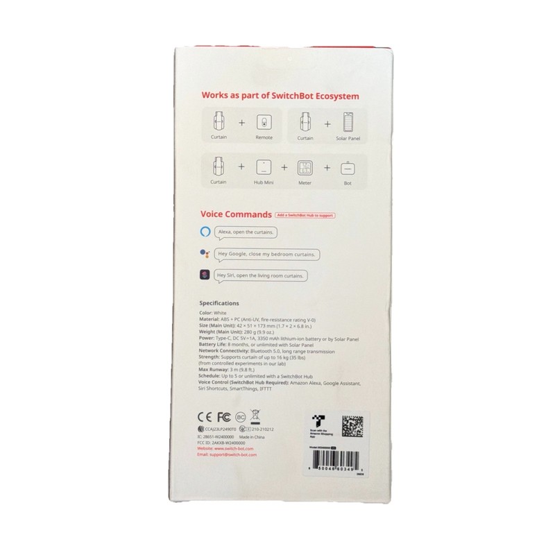 SwitchBot Curtain 3 U Rail - App, Remote, or Voice Control Curtain Automation gallery
