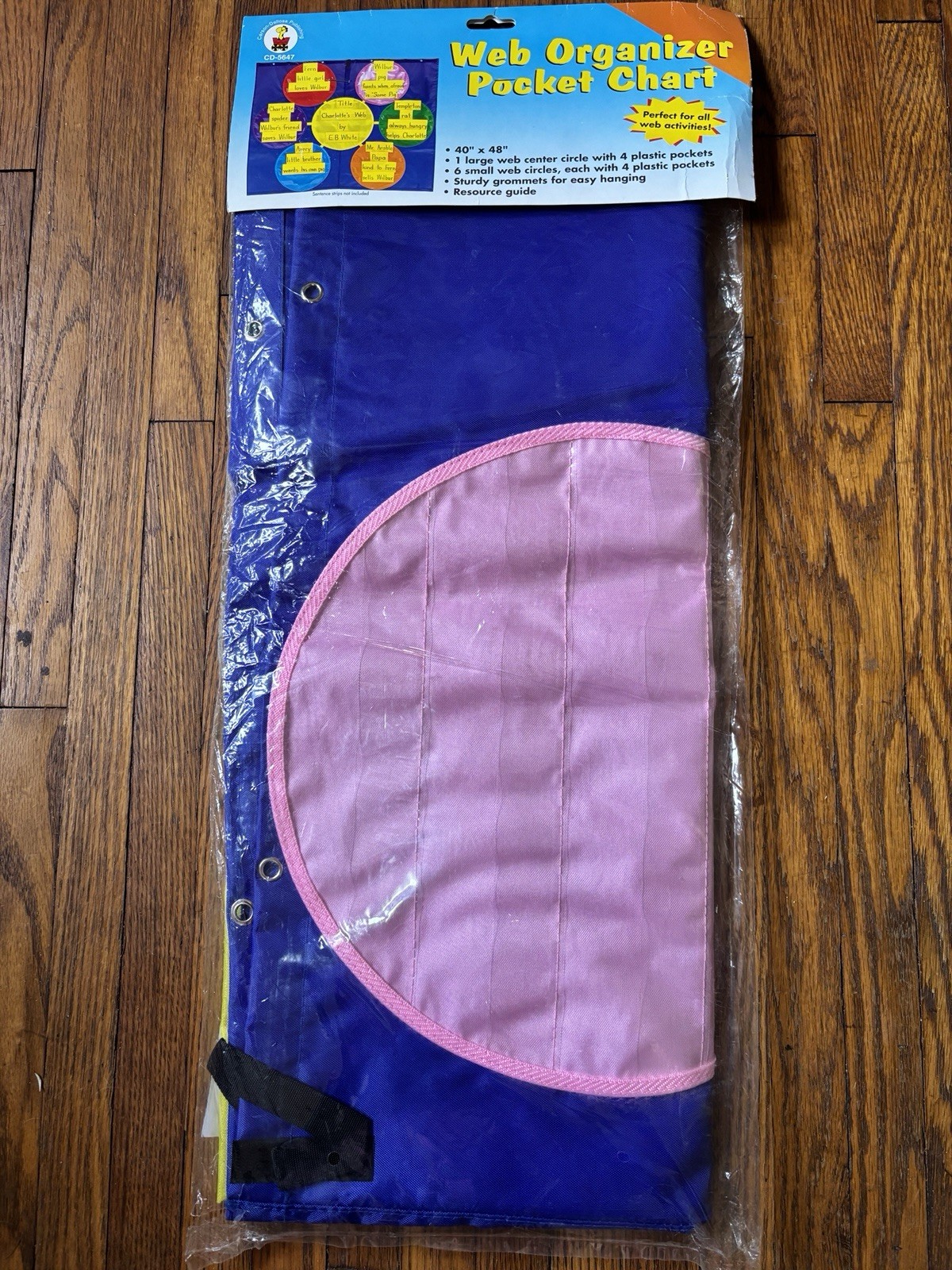 NEW Carson-Dellosa Web Organizer Pocket Chart 48”x39” HTF Teacher Classroom NIP gallery