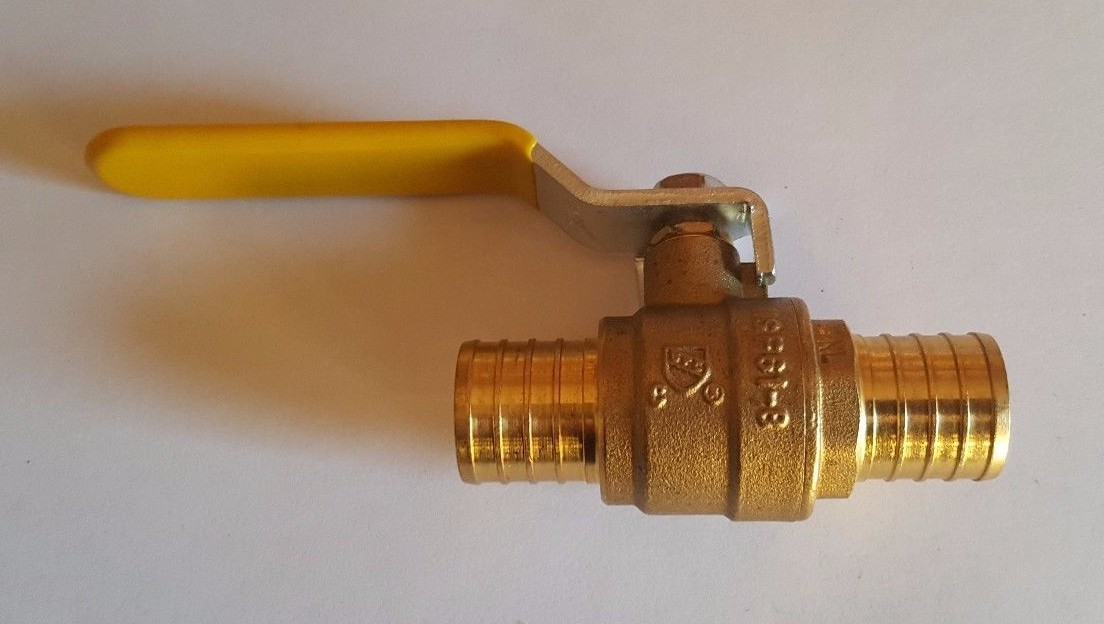 1 Piece 1 Inch Pex Ball Valve, 1" Pex Ball Valve, Full Port gallery
