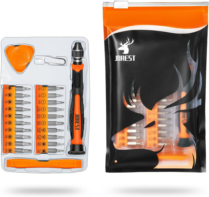 24Pcs Small Precision Screwdriver Set with Torx T5 T6 T8 T9, Y00, Star P5, Mini gallery