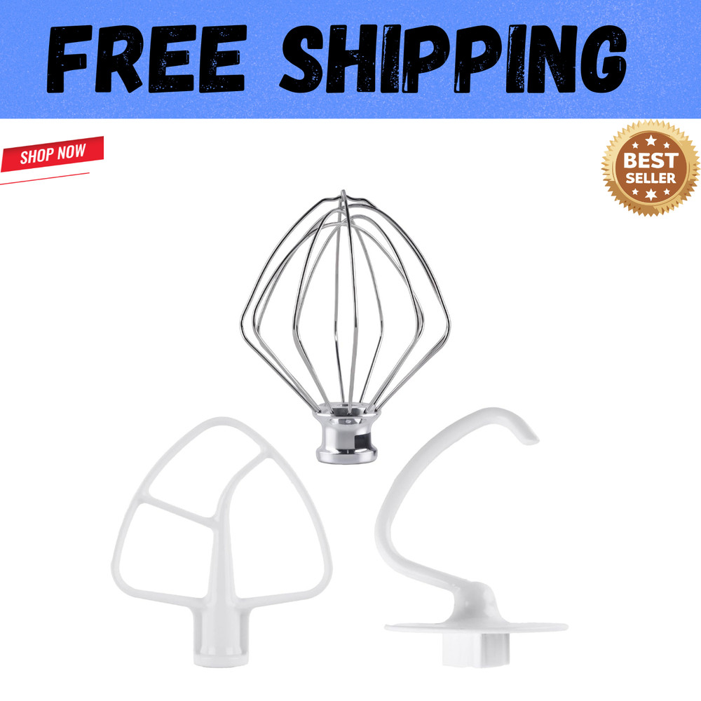 3-Piece Kit Attachments for Kitchenaid Tilt-Head Stand Mixer, Accessories Stainl