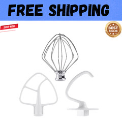 3-Piece Kit Attachments for Kitchenaid Tilt-Head Stand Mixer, Accessories Stainl