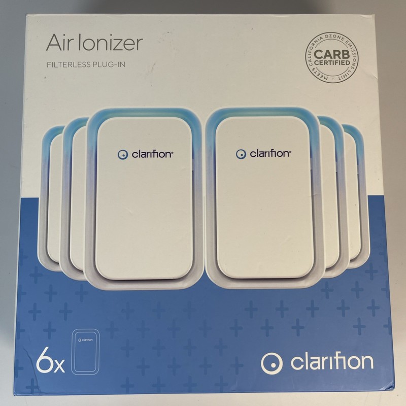 Clarifion 6-Pack GL-139 Filterless Air Ionizers for Home Negative Ion Filtration gallery