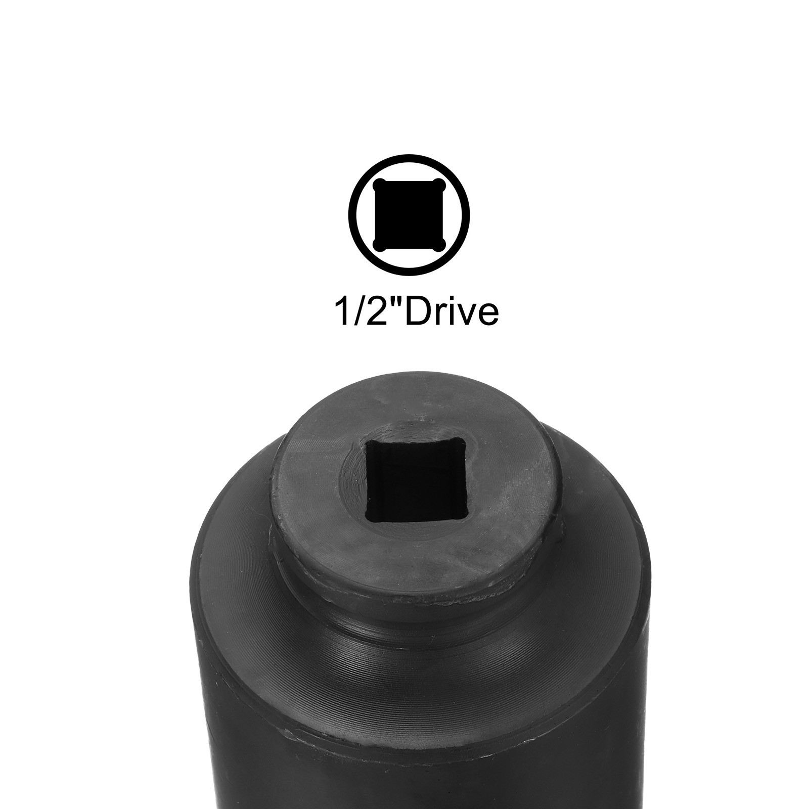 1/2-Inch Drive 46mm 12-Point Deep Impact Socket CR-MO Steel 78mm Length Metric gallery