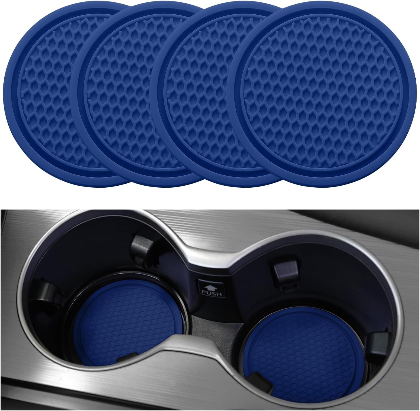 Car Cup Coaster, 4PCS Universal Non-Slip Cup Holders Embedded in Ornaments Co... gallery