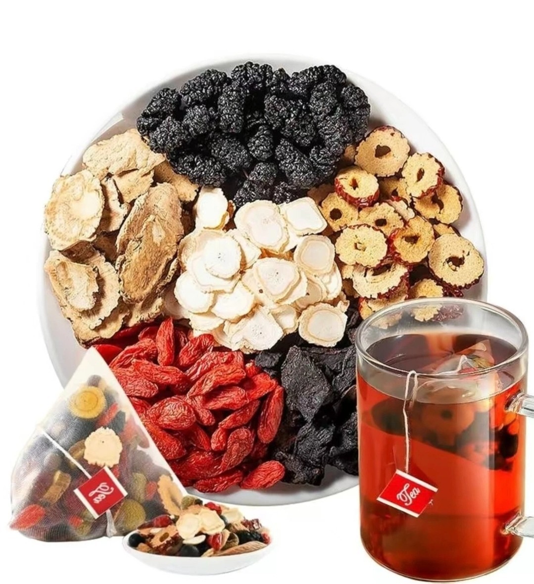 Kidney Tea 30 Bags Ginseng five Treasure Tea Formula Traditional Chinese Herbal gallery