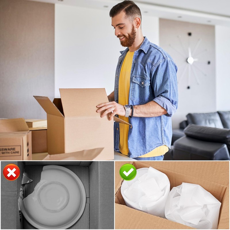 100Pack Foam Pouches,12" X 16" Dish Packing Foam Cushion Foam for Packing Dis... gallery