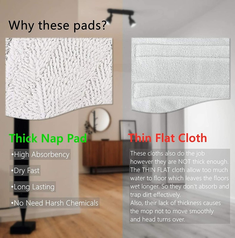 4 Pack Replacement Washable Cleaning Pad for Shark Steam & Spray Mop SK S series gallery