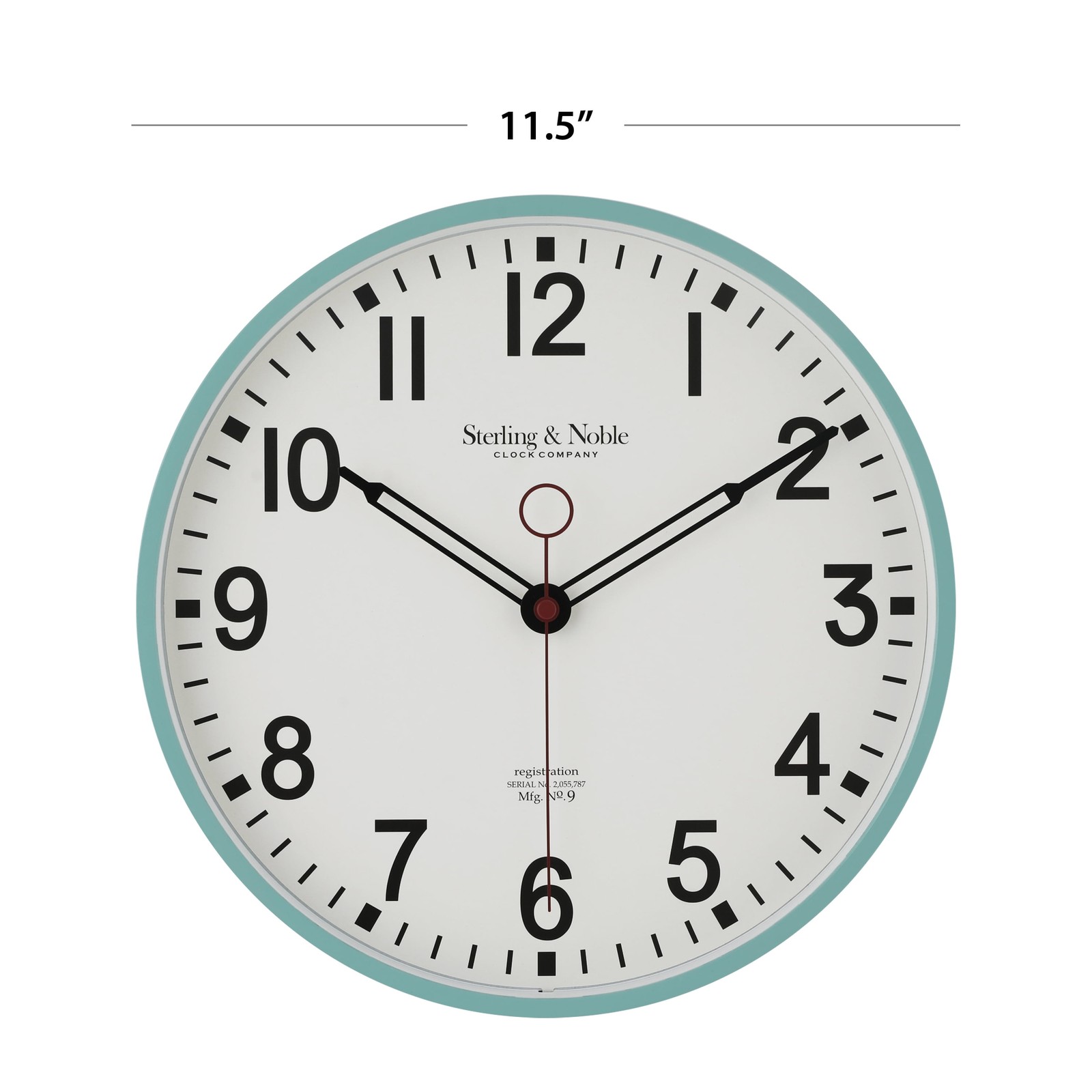 2" Quartz Modern Retro Schoolhouse Wall Clock, Analog gallery