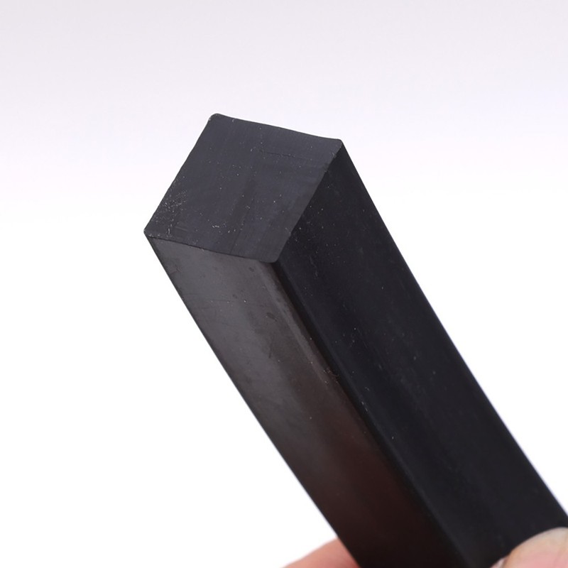 Solid Black Nitrile NBR Rubber Strip Oil-Resistant Sealing Strip - Various Sizes gallery