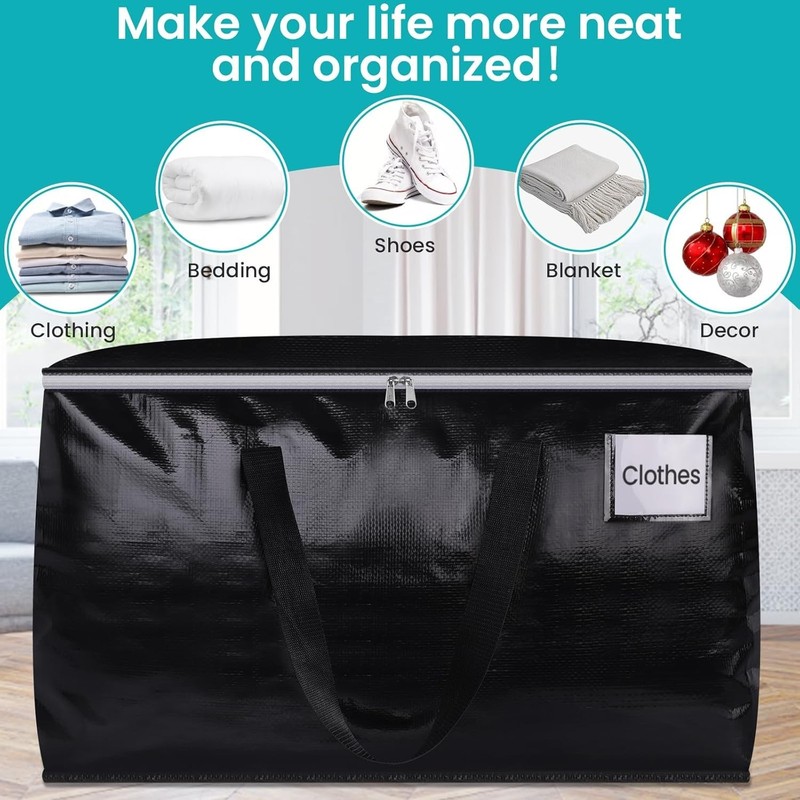 Extra Large Moving Boxes-Moving Bags with Zipper, Carrying Handles and Tag Po... gallery