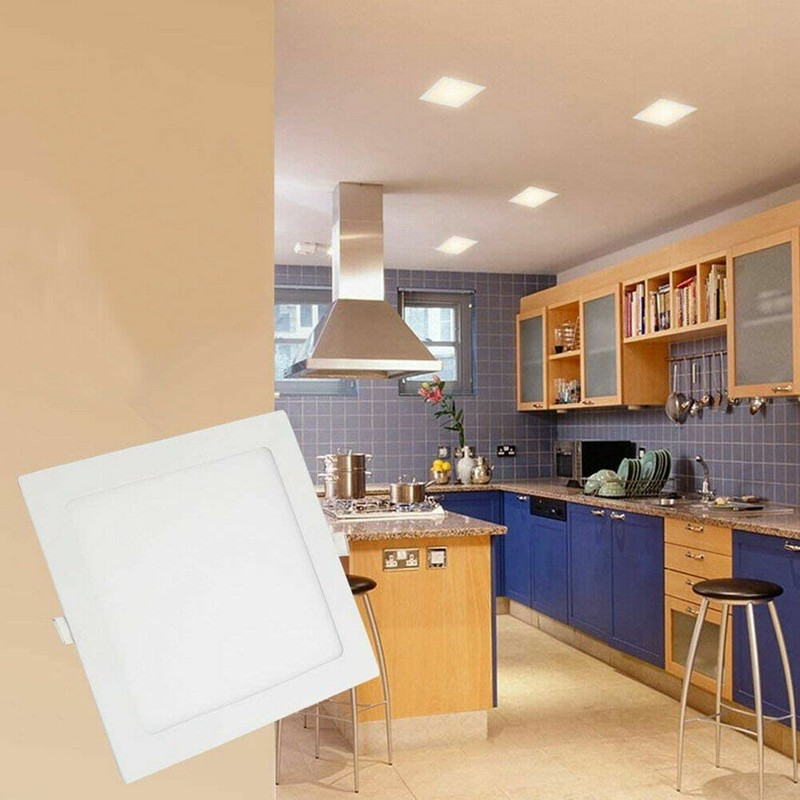 Recessed Ultra-Thin LED Panel Ceiling Light 10 Pack 9W 12W 18W Cool White 6000K gallery