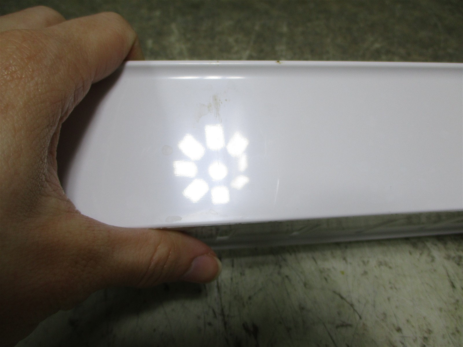 MIDEA REFRIGERATOR DOOR SHELF SCRATCHES 2 X 31 3/4 PART # MRF29D6AST gallery