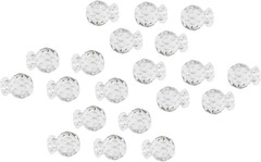 20Pcs Acrylic Pull Knobs Plastic Mini Pulls Clear for Small Furniture Wood Box J