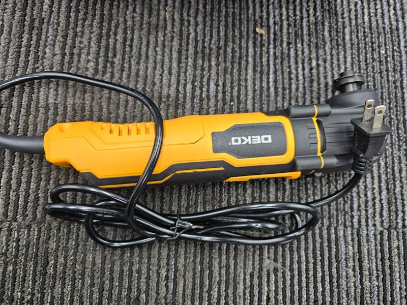 DEKO DKOT25G01 Oscillating Multi Tool Black Yellow 120V 60Hz 2.5A 300W 6 Speed gallery
