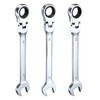 3pcs Flex-Head Ratcheting Wrench 20/21/22mm Metric Ratchet Combination Wrenches gallery