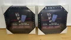 2 Pack Studio Decor Shadowbox 8 X 8 Inches Back Loading Black