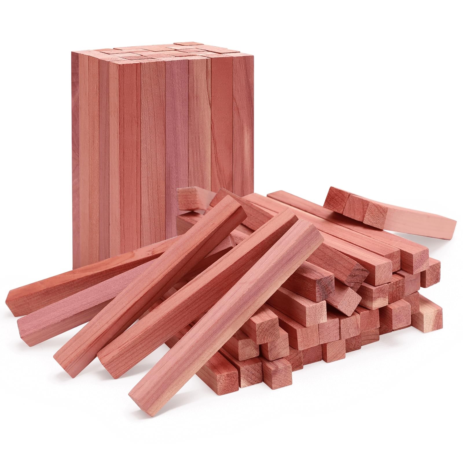 Cedar Blocks Clothes Storage 50Pcs Aromatic Red Wood Chips Planks Closets gallery