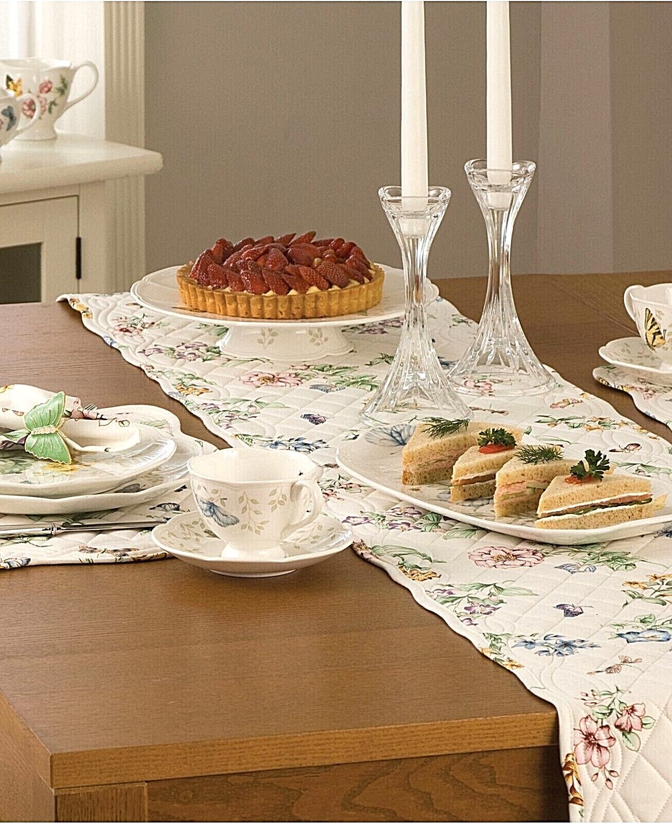 Lenox Butterfly Meadow Collection ~~ Placemats / Table Runner / Napkins ~~ NEW gallery