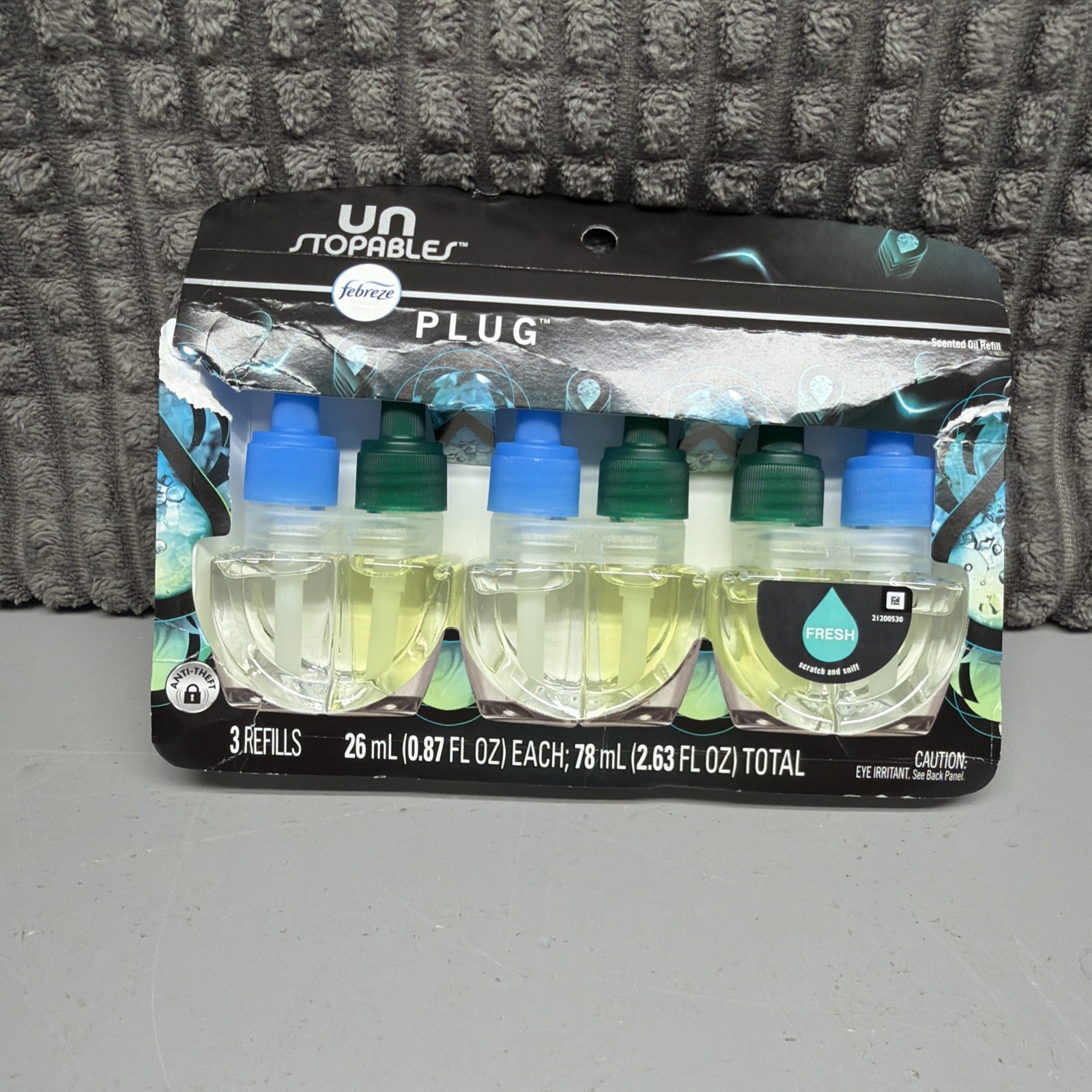 Febreze Unstopables Plug Scented Oil Refills Multi Color 3 Pack Fresh Laundry gallery