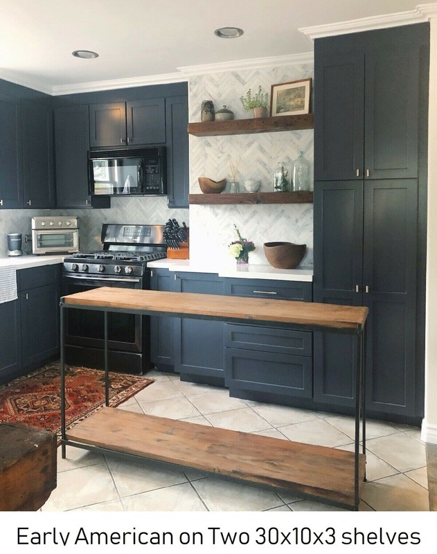 Thick profile floating shelves - Antique Barn Wood shelf - OR Floating Mantle gallery