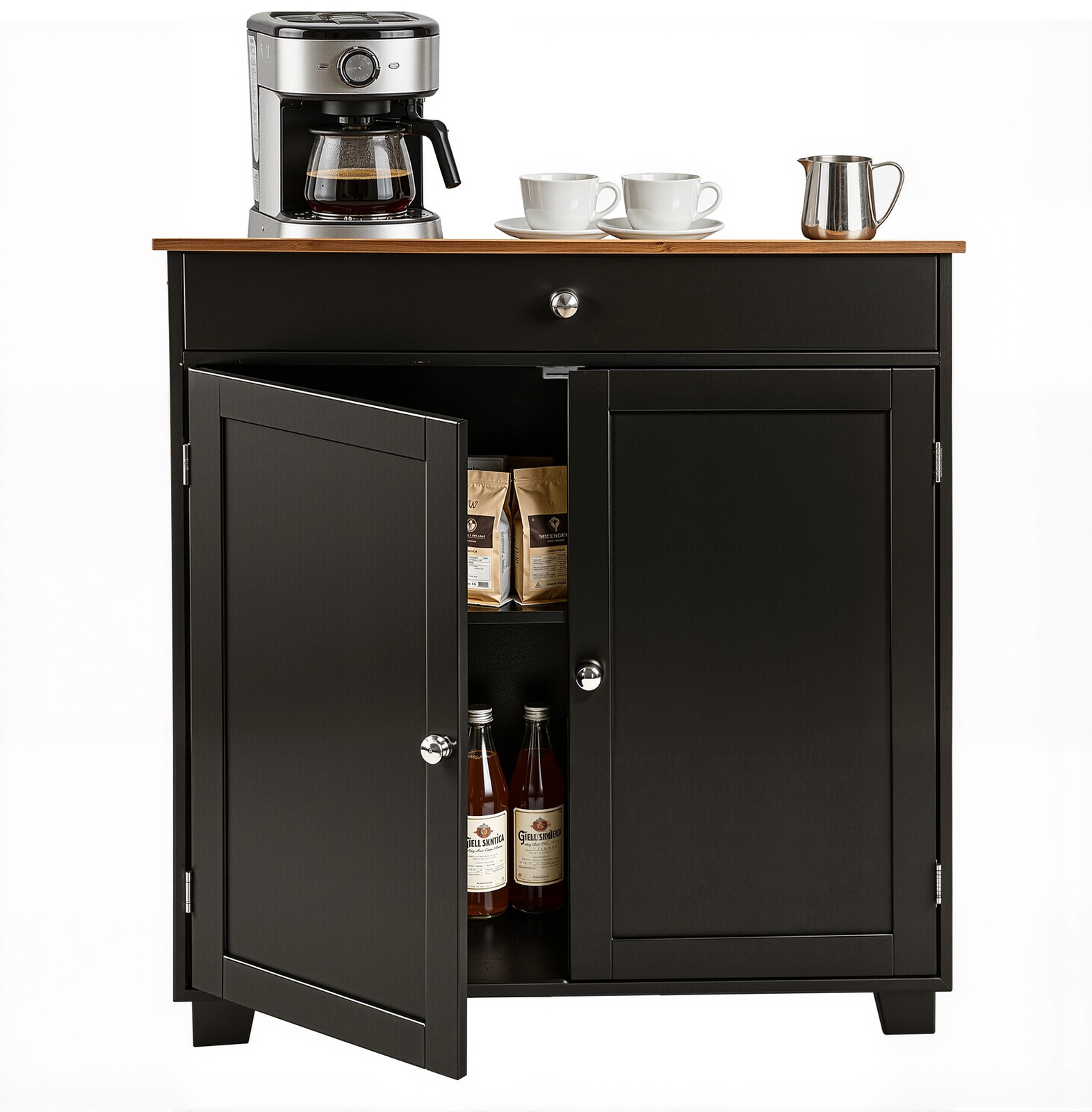 Kitchen Storage Cabinet 30" Storage Cabinet with 2 Drawers, Coffee Bar Cabinet gallery