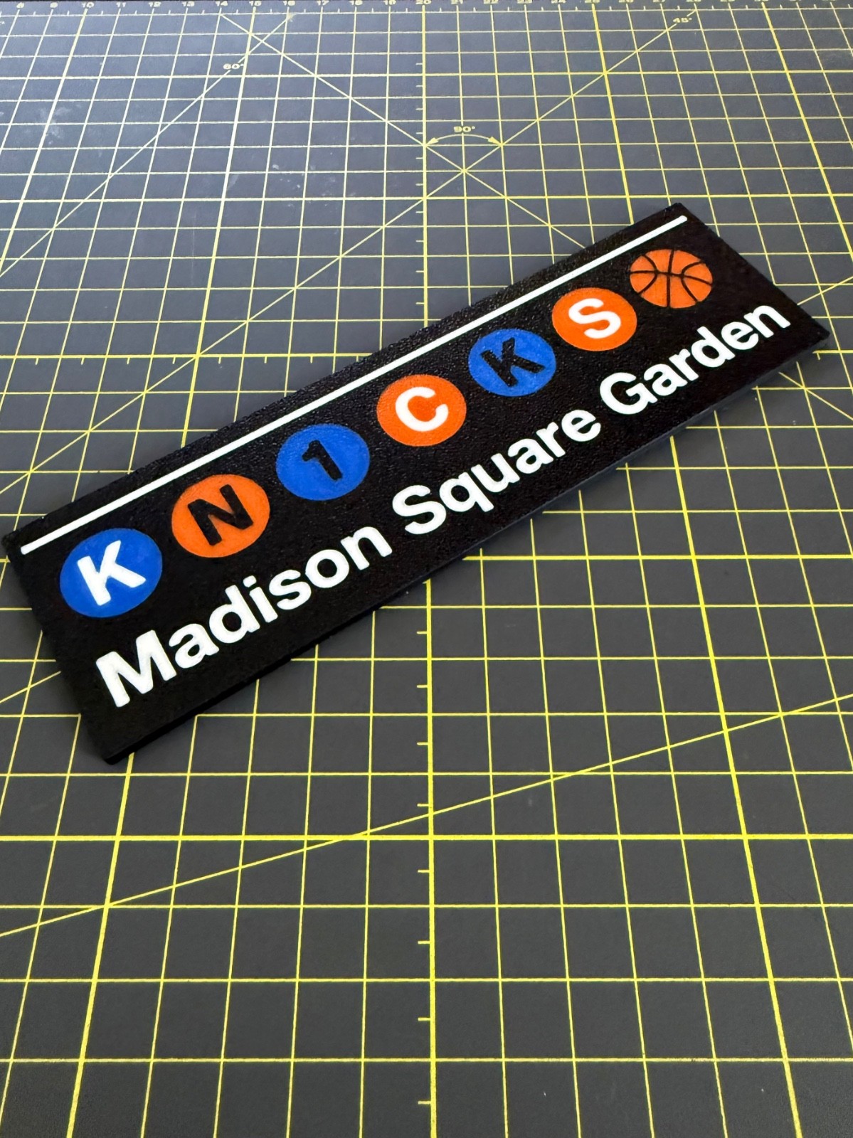 3D Printed NYC Transit Style Knicks Inspired Madison Square Garden Magnet gallery