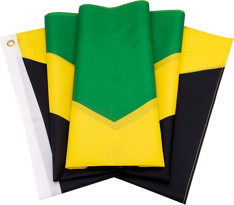 DANF Jamaica Flag 3X5 Ft Thick Polyester, Fade Resistant, Brass Grommets, Canvas gallery