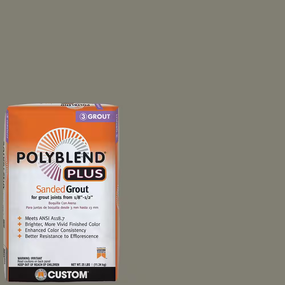 Polyblend plus #09 Natural Gray 25 Lb. Sanded Grout gallery