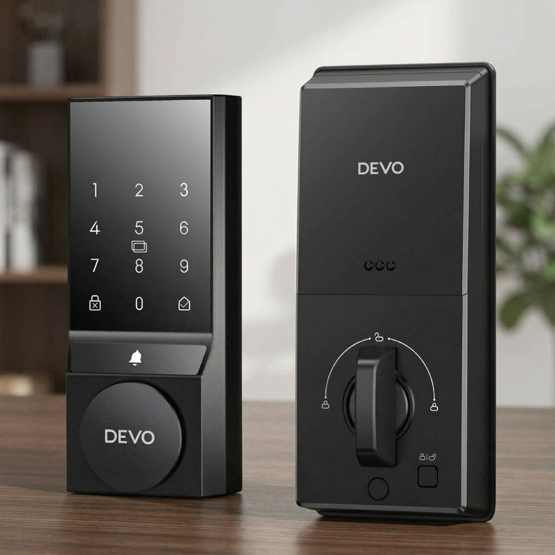 Smart Lock, 4/5 Unlocking Methods, Keyless Entry Door Lock with Bluetooth/Wi-Fi# gallery