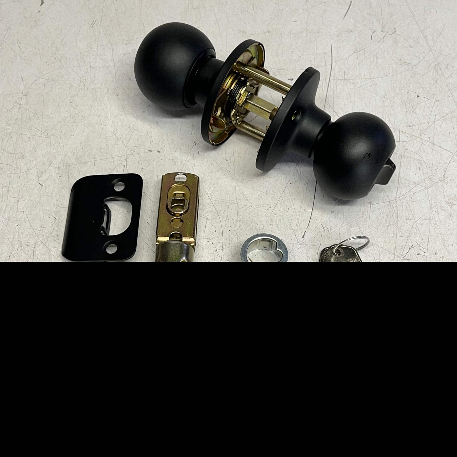 KWIKSET Safe Lock Regina Entry Adjustable Backset Matte Black 9SK50000-069 gallery