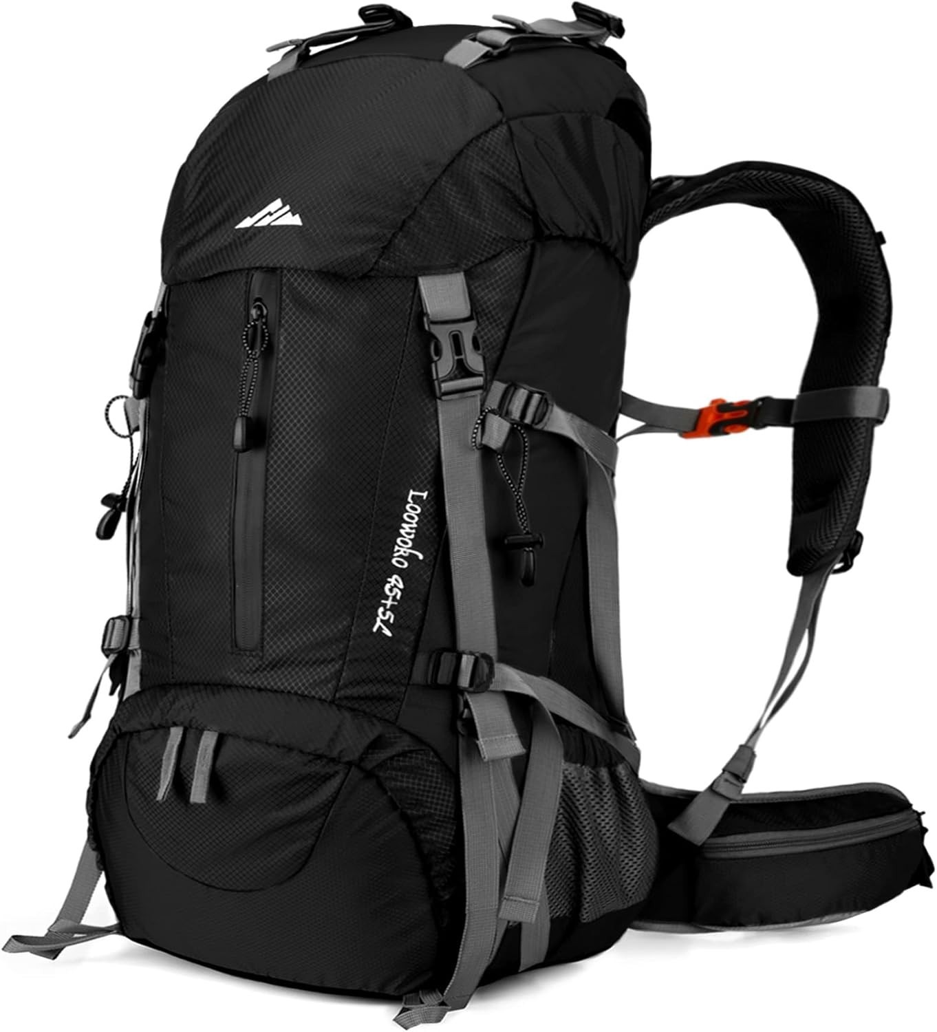 Comfortable 50L Backpacking Pack with Premium Rain Cover & Organizing Features 3
