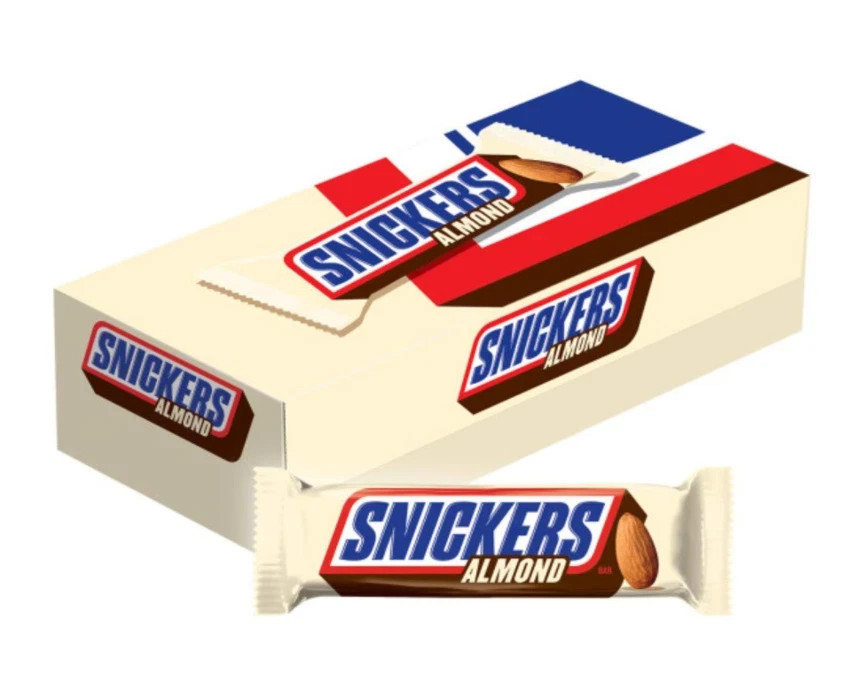 SNICKERS Almond Singles Size Chocolate Candy Bars 1.76-Ounce Bar 24-Count Box gallery