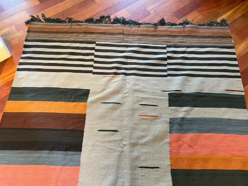 CB2 Crate & Barrel Gradient Grey Wool Rug 6'x9' gallery