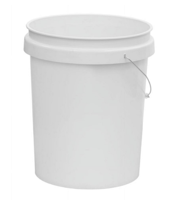 (2 pack) United Solutions 5 Gallon Round Utility Bucket, Comfort Handle, Plastic gallery