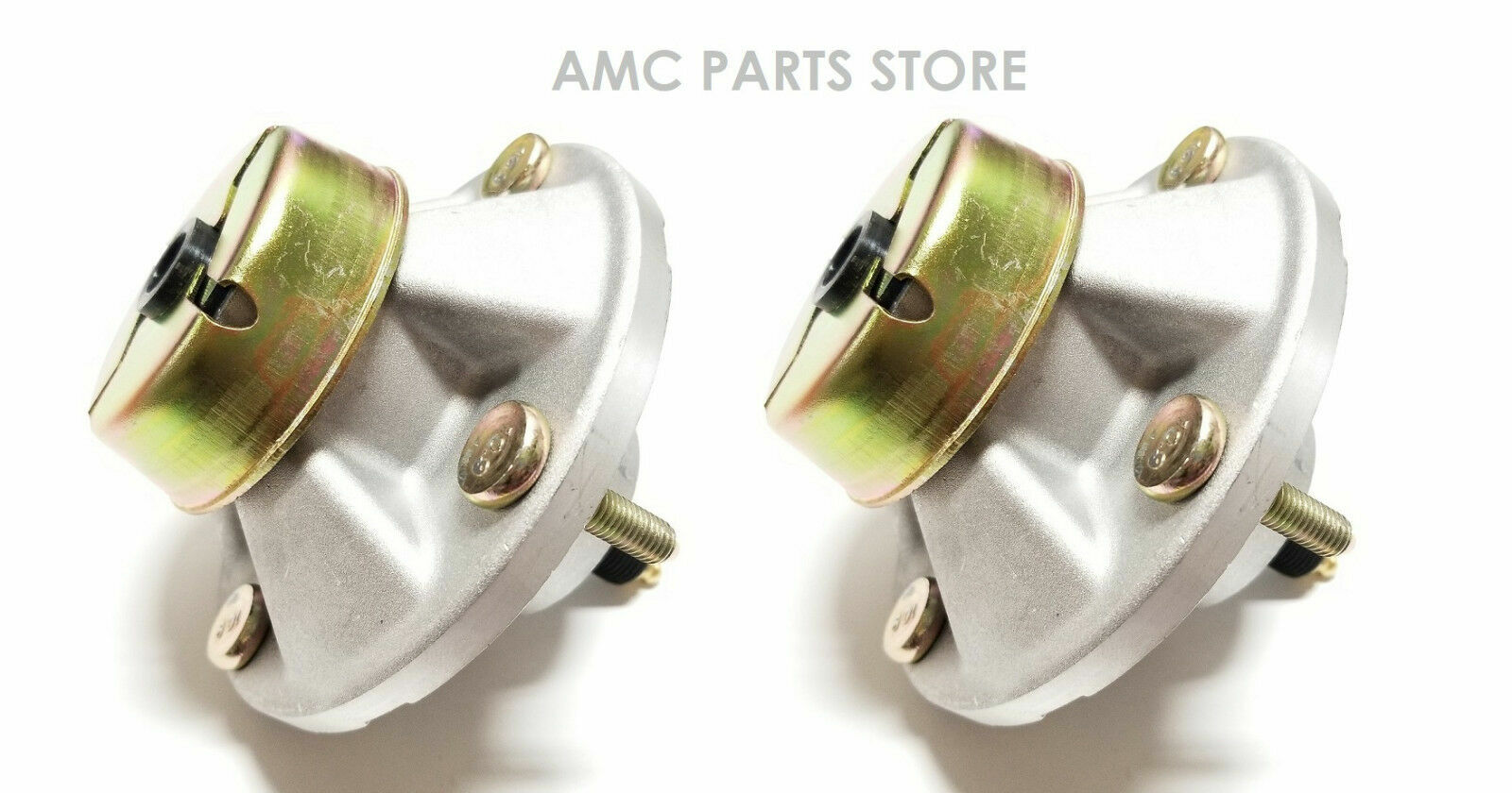 2 Spindle Assemblies for John Deere AM144377, AM135349, AM124498, AM131680 gallery
