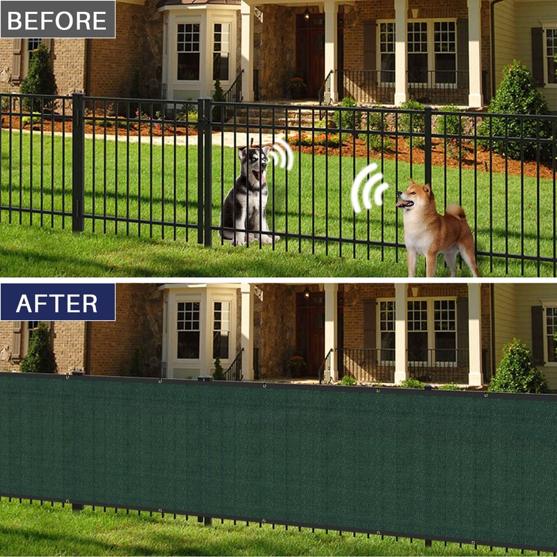 6x25' Privacy Fence Screen Windscreen Heavy Duty Fencing Fabric Mesh Shade Cover gallery