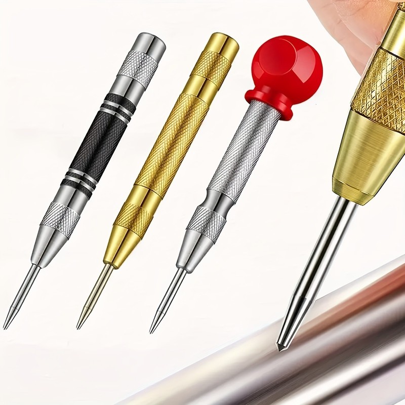 Automatic Center Punch Set - Precision Drilling Marking Tool for Metal & Wood gallery