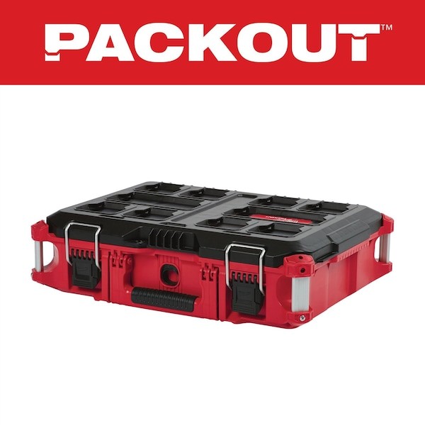 Milwaukee Tool 48-22-8424 Packout Tool Box, Black/Red, 22 In W X 16-1/4 In D X gallery