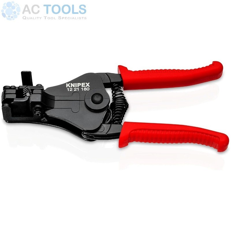 Knipex Wire Insulation Strippers 180mm (0.5mm² - 6.0mm²) - 1221180 gallery
