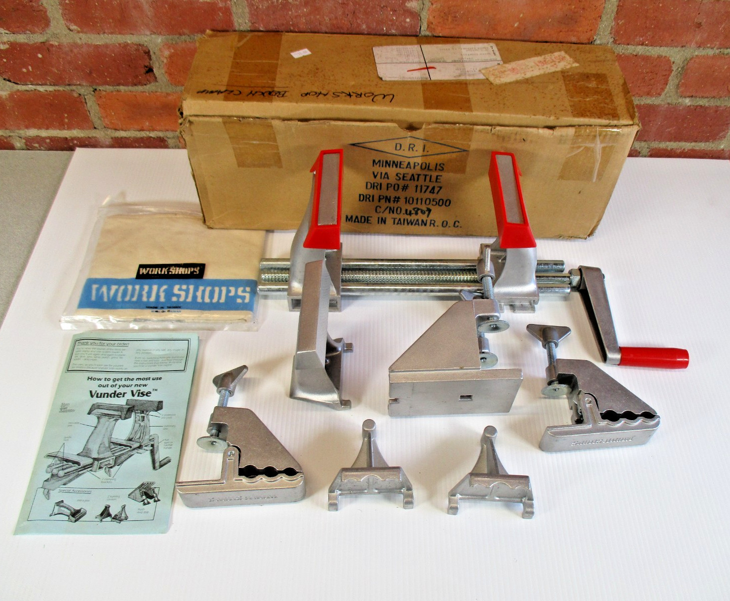 Vunder Vise Tabletop Clamping System Vintage 1984 Aluminum With Manual In Box gallery