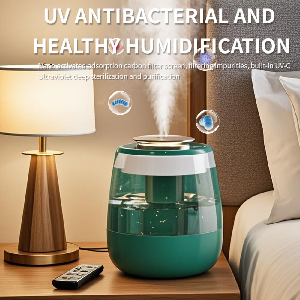 Smart Digital Humidifier - 280ml/h Fog,Night Light,99.9% Sterilization Rate gallery