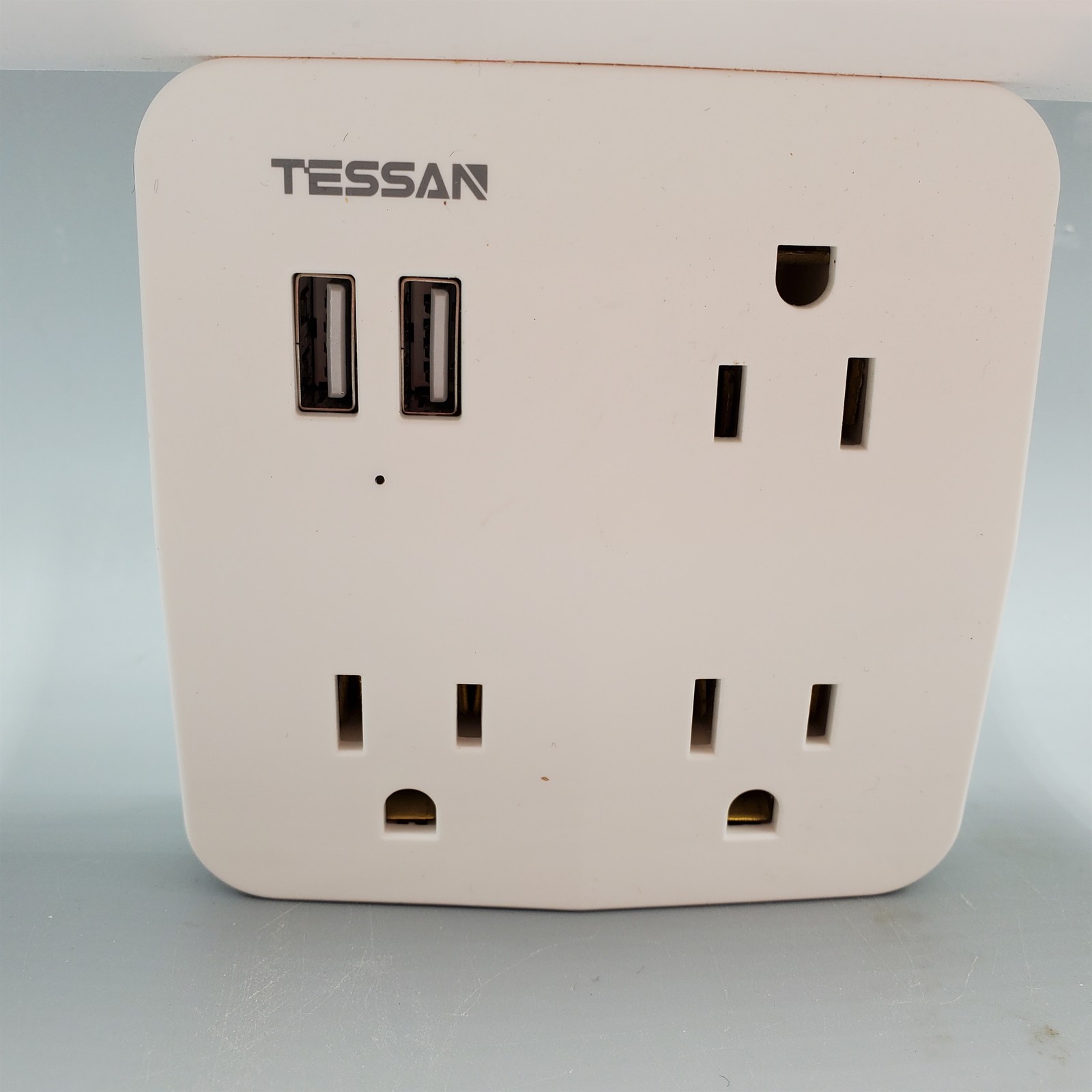 Tessan Wall Extender Charger with Shelf 2 USB Port 3 Outlet Instructions gallery