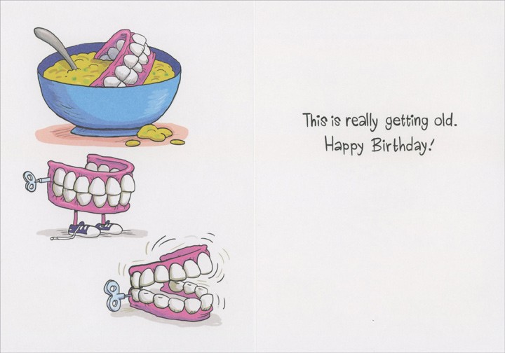 Check to See If You Have the Right Teeth Funny Over the Hill Birthday Card gallery