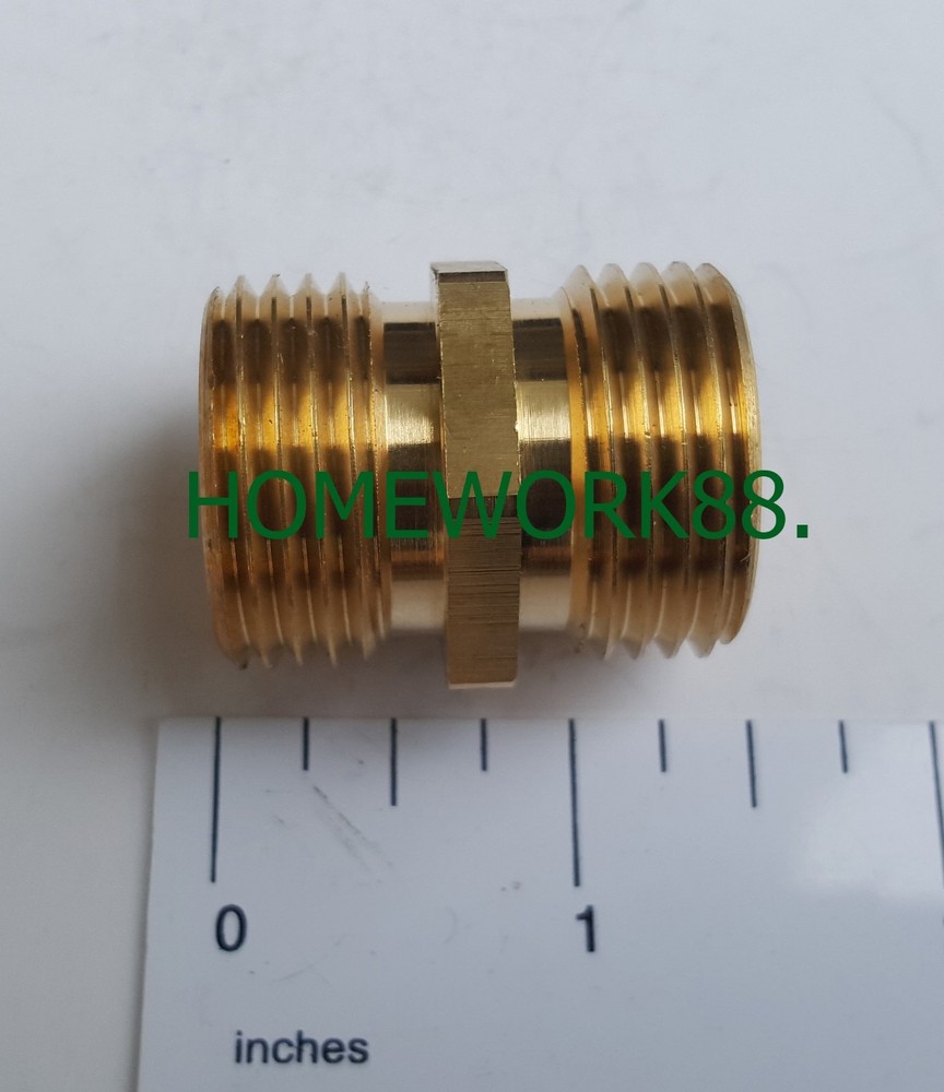 1 PIECE 3/4" MHT GARDEN HOSE THREADED X 3/4" MHT GARDEN HOSE THREADED ADAPTERS