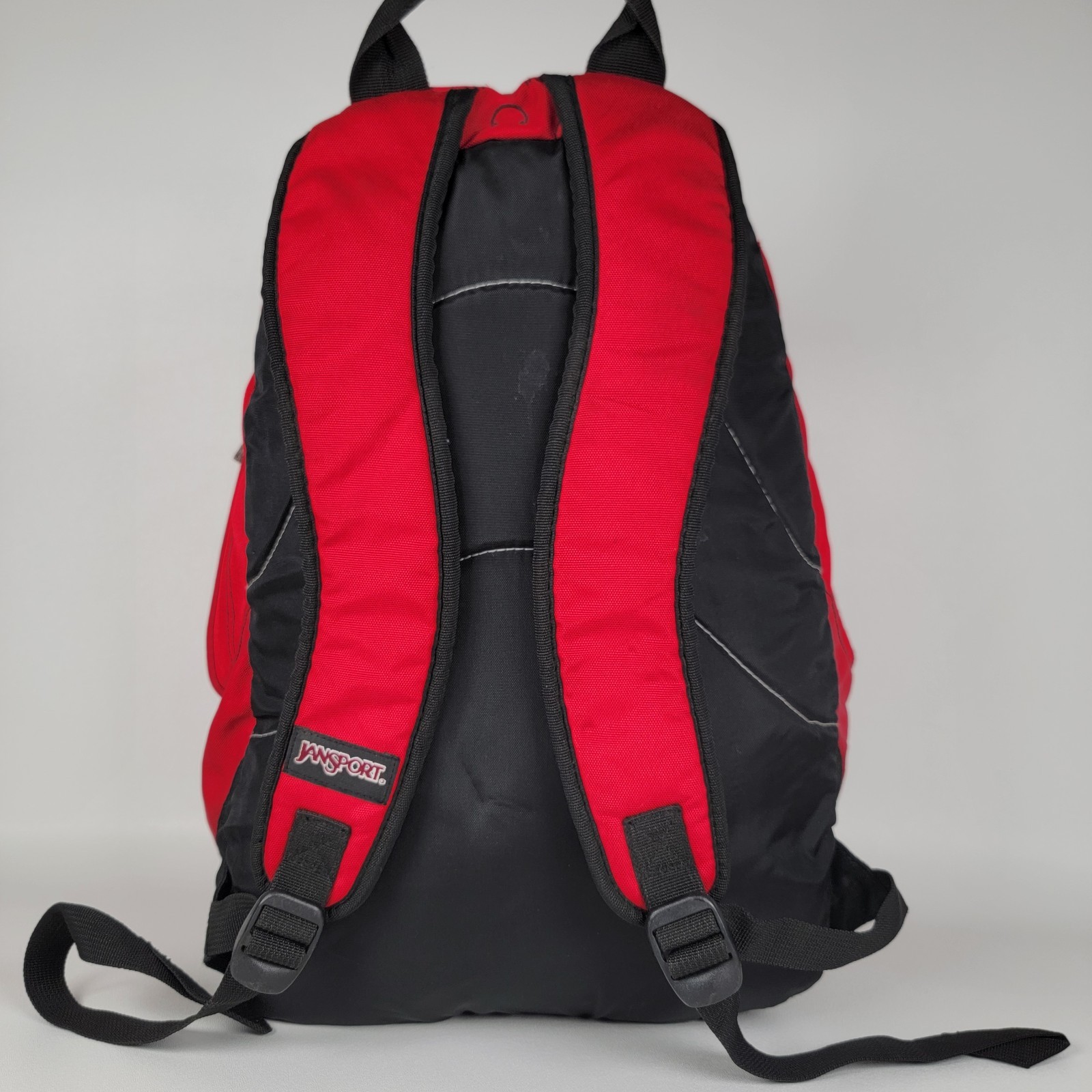 Jansport Unisex  Backpack Red Gray Multiple Pockets 2